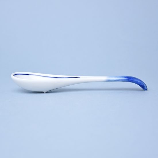 Lžíce Japan - porcelánová 17,2 x 4,5 cm, Cibulák, originální z Dubí (2.j.)