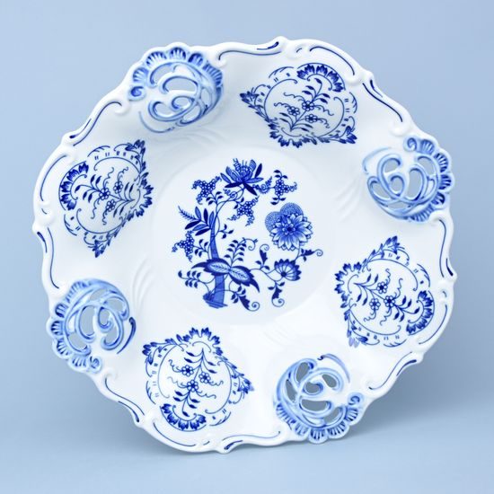 Bowl Aida perforated 32 cm, Original Blue Onion Pattern