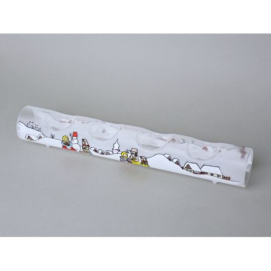 Advent candle holder for 4 tea candles "Czech winter 1918", Mija Decorations