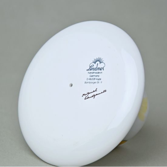 Kalíšek na vejce 7 cm, Kuřátko žluté, porcelán Lindner