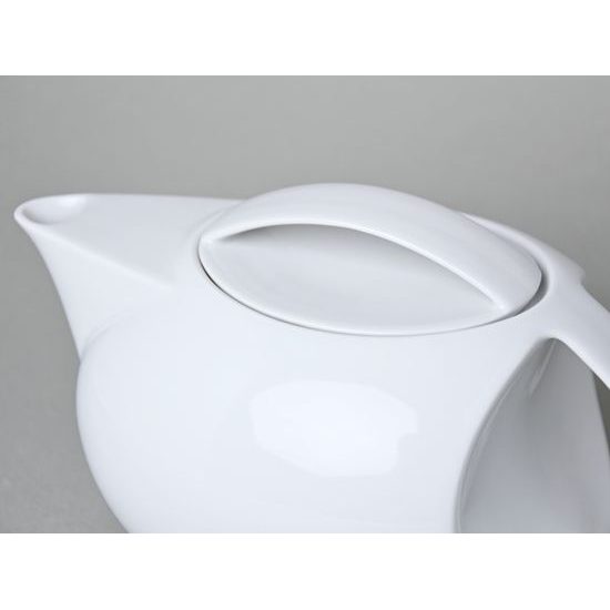 Tea pot 1,1 l, Thun 1794 Carlsbad porcelain, Loos white