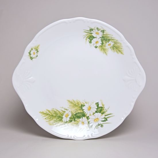 Talíř koláčový 27 cm, Thun 1794, karlovarský porcelán, CONSTANCE 80262 kopretiny