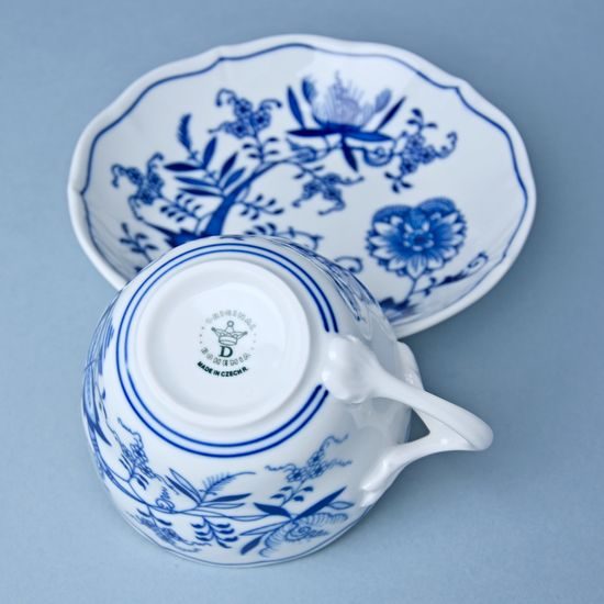 Cup and saucer C + C, 250 ml / 15,5 cm for tea, Original Blue Onion Pattern
