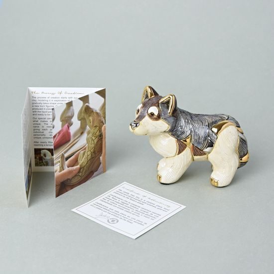 DeRosa - Wolf, 11 x 5 x 9 cm, Ceramic figure, De Rosa Collections