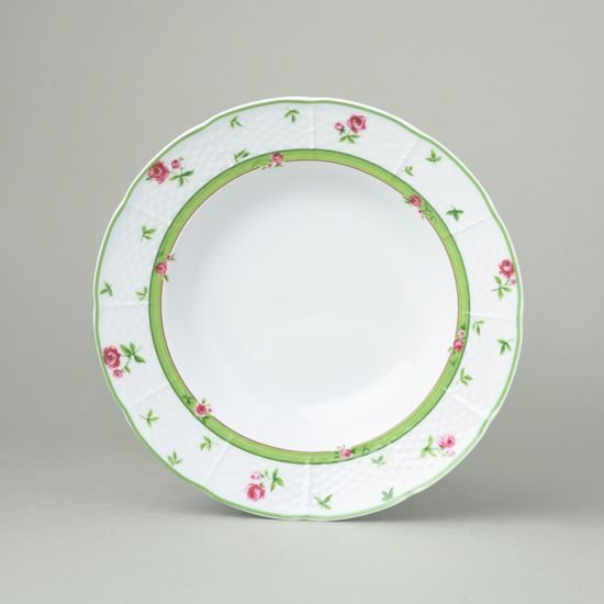 Plate deep 23 cm, Thun 1794 Carlsbad porcelain, MENUET 80289