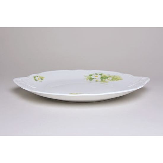 Talíř koláčový 27 cm, Thun 1794, karlovarský porcelán, CONSTANCE 80262 kopretiny