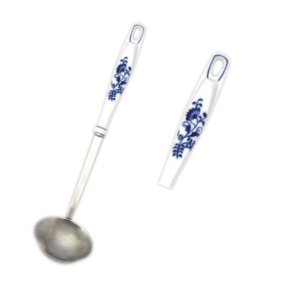 Ladle 70 mm hanging - smooth 32 cm, Original Blue Onion Pattern