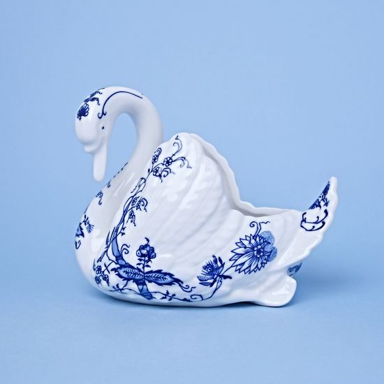 Blue Onion: Swan 22 x 18 cm big, Leander 1907