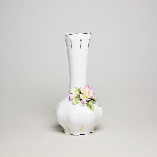 Vase small slim 16 cm, Reta - White, Chodov Porcelain