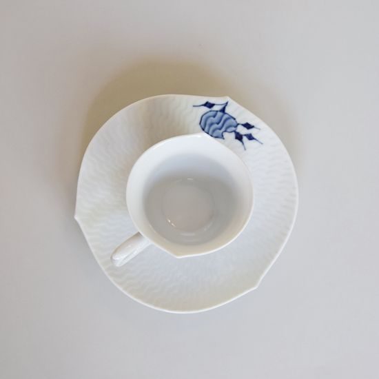 Cup and Saucer Espresso - Waves, Meissen Porcelain