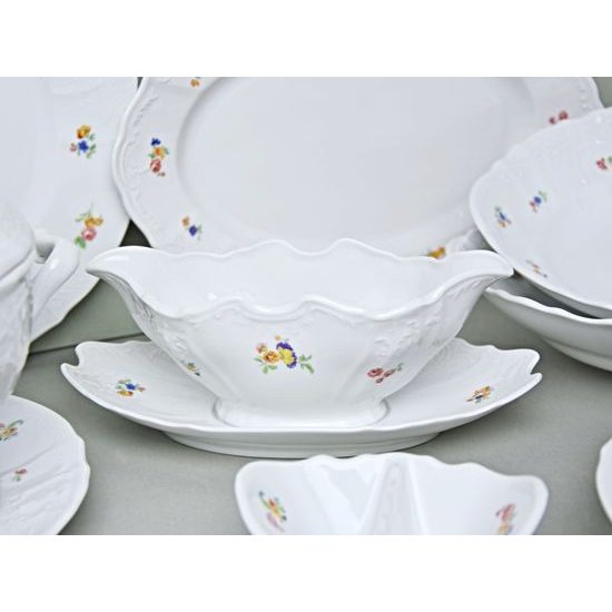 Dining set for 6 persons, Thun 1794 Carlsbad porcelain, BERNADOTTE hazenka