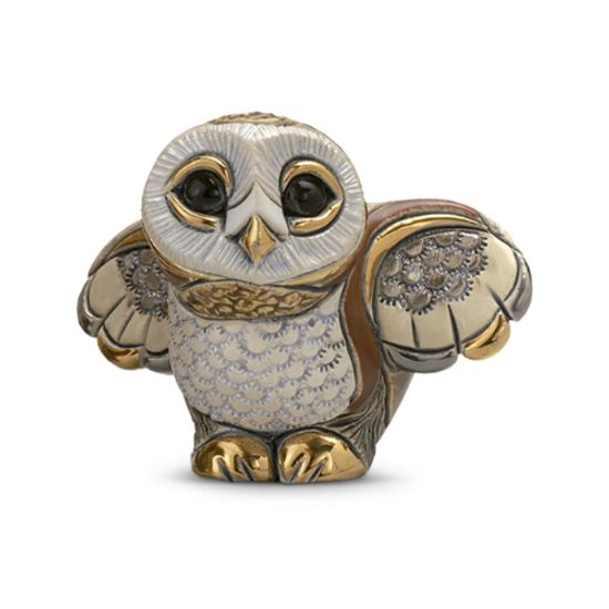 De Rosa - Baby Barn Owl, ceramic figure, De Rosa Montevideo