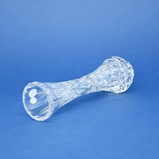 Křišťálová váza broušená úzká, Větrník, 255 mm, Crystal BOHEMIA