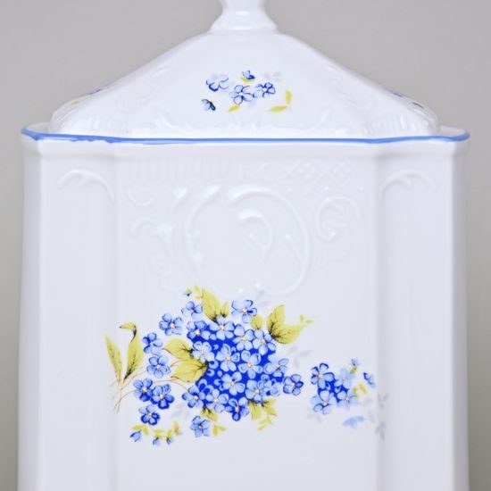 Víčko k dóze na poživatiny 1 l, Thun 1794, karlovarský porcelán, BERNADOTTE pomněnka