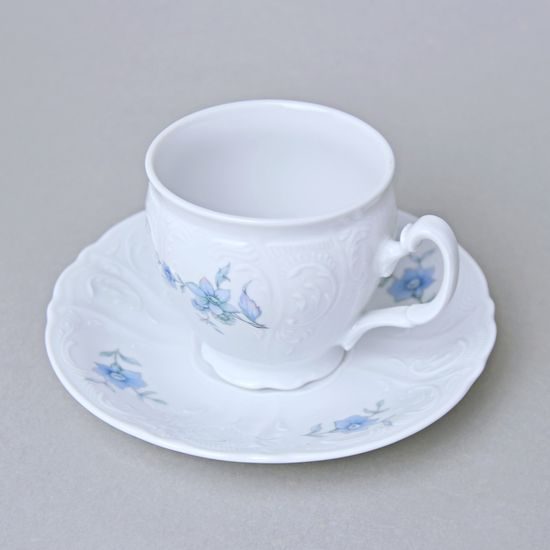 BERNADOTTE Hořec: Šálek a podšálek kávový 220 ml / 16 cm, Thun 1794, karlovarský porcelán