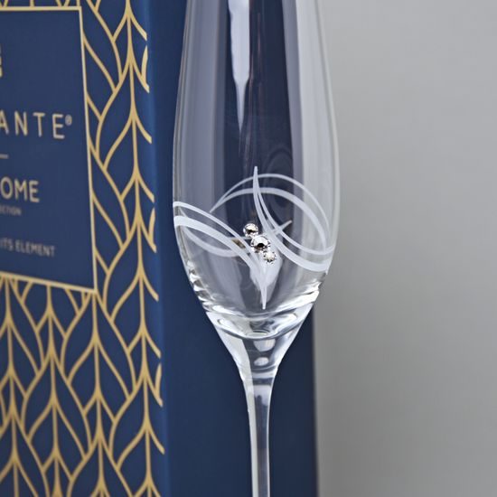 Apollo - Sklenice na šampaňské 210 ml, Swarovski Crystal, DIAMANTE