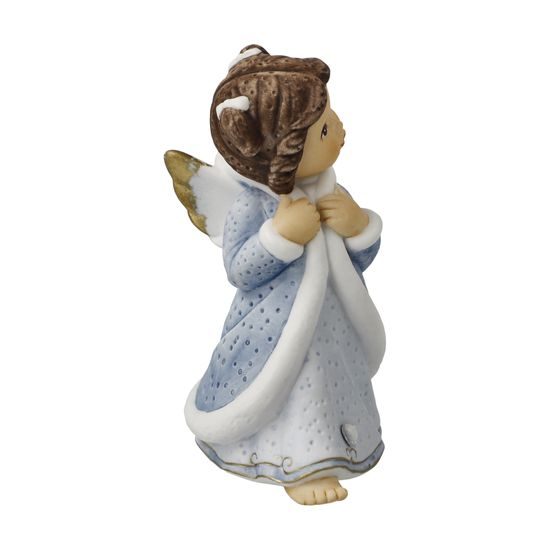 Angel Purring Companion 7 / 5 / 10cm, biscuit china, Nina & Marco, Goebel