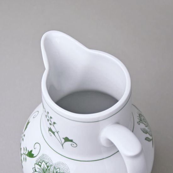 Džbán vysoký 1,5 l, zelený cibulák, Český porcelán a.s.