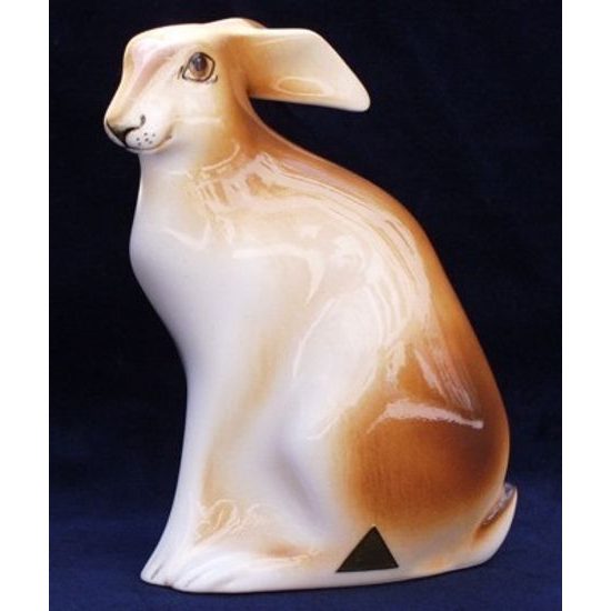 Hare 10 x 7 x 14 cm, Porcelain Figures Duchcov