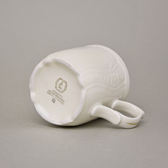 Mug 0,23 l, Thun 1794 Carlsbad porcelain, BERNADOTTE ivory + gold