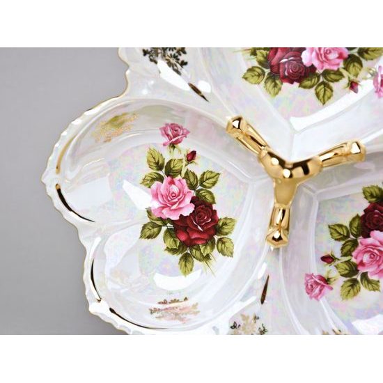 Cabaret 3-piece. Hearts 27 cm, Cecily, QUEENs Crown Porcelain