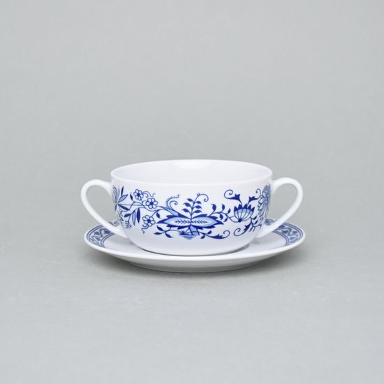 Šálek na polévku 370 ml a podšálek 175 mm, Henrietta, Thun 1794, karlovarský porcelán