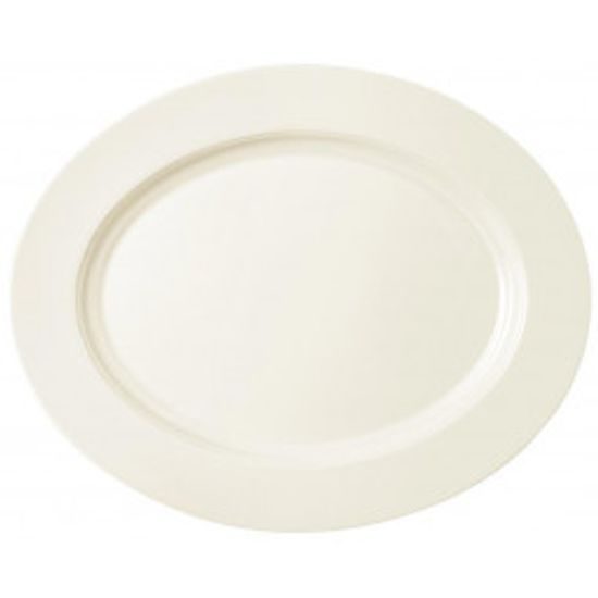 Platter oval 33 x 26,5 cm, Saphir Diamant uni 3, Tettau Porcelain