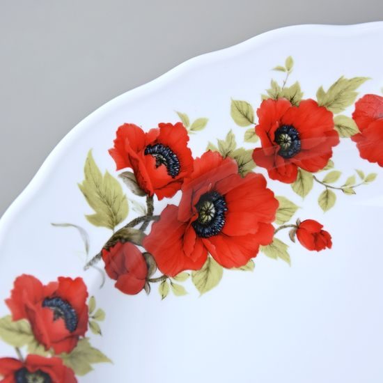 Plate Deep 24 cm, Poppy, Český porcelán a.s.