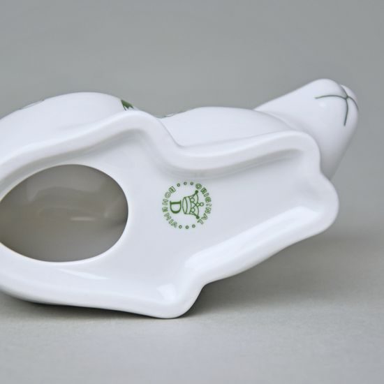 Hare laying 6,1 x 11,4 cm, Original Green Onion pattern