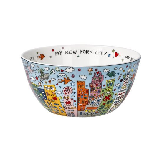 Bowl James Rizzi - My New York City Day, 15 / 15 / 7 cm, Fine Bone China, Goebel