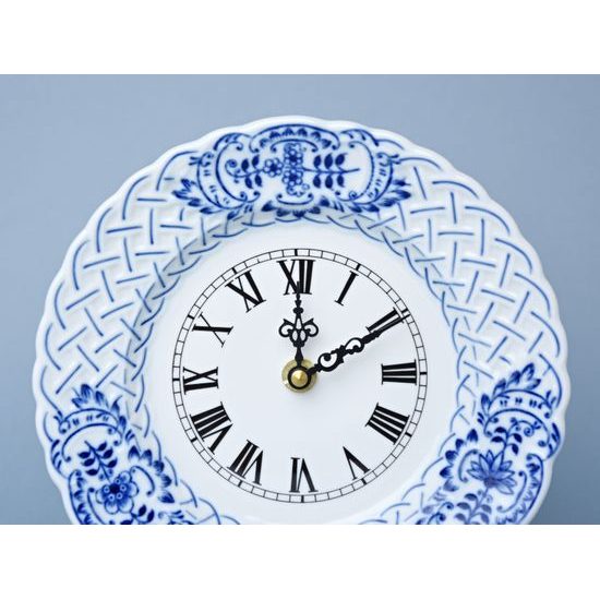 Hodiny reliéfní 18 cm se strojkem, Cibulák, originální z Dubí