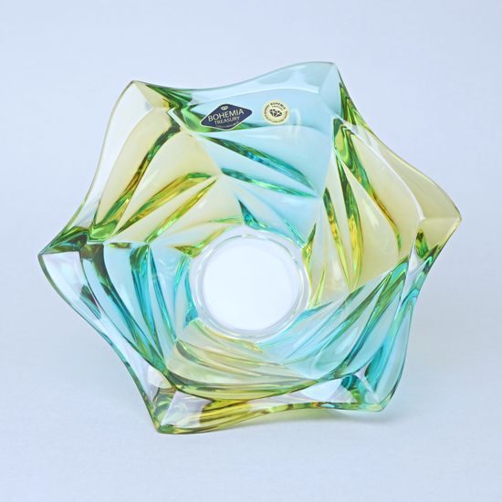 Křišťálová mísa FLAMENCO Lemon 20,5 cm, Bohemia Treasury