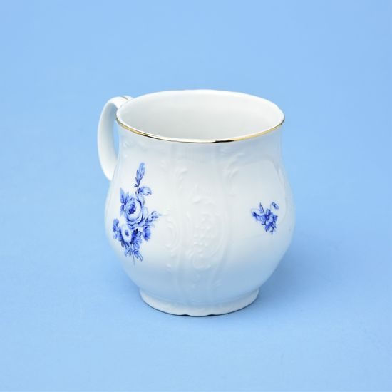 Hrnek Jonáš 310 ml, Thun 1794, karlovarský porcelán, BERNADOTTE modrá růže