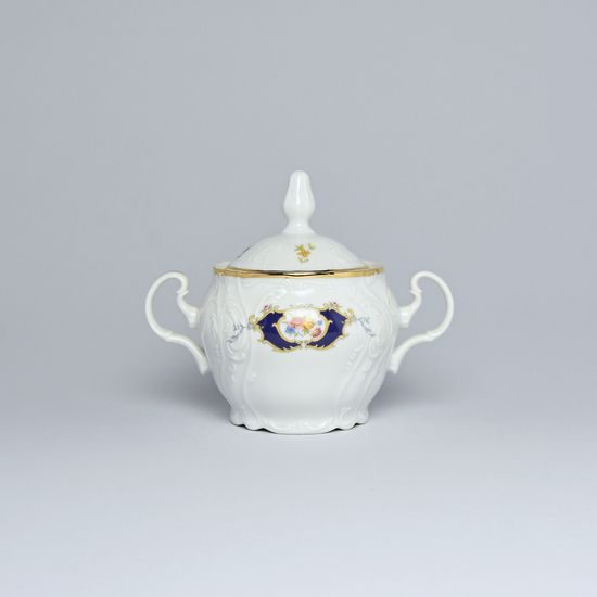 Sugar bowl 300 ml, Thun 1794 Carlsbad porcelain, BERNADOTTE arms