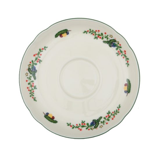 Podšálek 15 cm, Marie Luise Vánoce 43607, Porcelán Seltmann