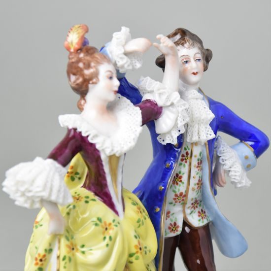 Taneční pár, 16 x 7 x 13 cm, Porcelánové figurky Gläserne Porzellanmanufaktur