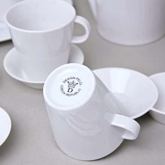 Bohemia White,Tea set, Pelcl design, Cesky porcelan a.s.