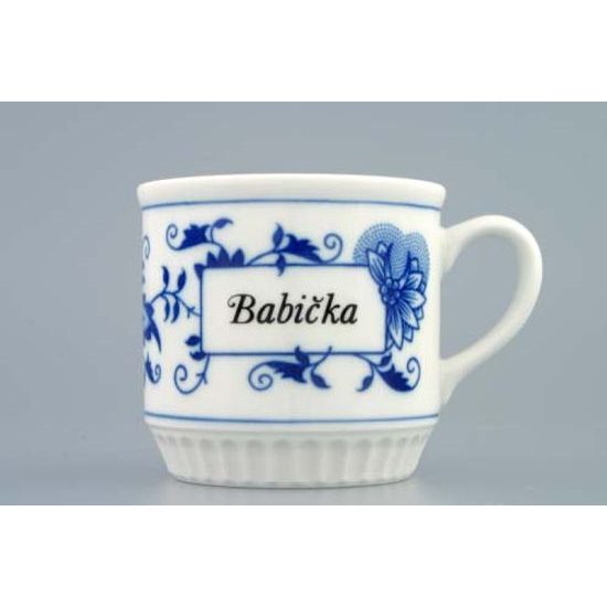 Hrnek Leo 300 ml s nápisem - maminka / tatínek / babička / dědeček / strejda, Cibulák, originální z Dubí