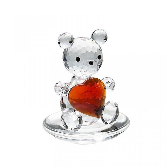 Bear with Heart 45 x 35 mm, Crystal Gifts and Decoration PRECIOSA