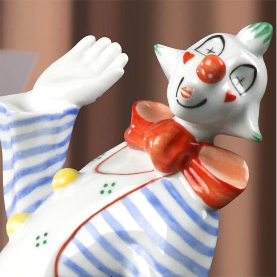 Clown, Kati Zorn, 11 x 9 x 22,5 cm, Porcelain Figures Aelteste Volkstedter