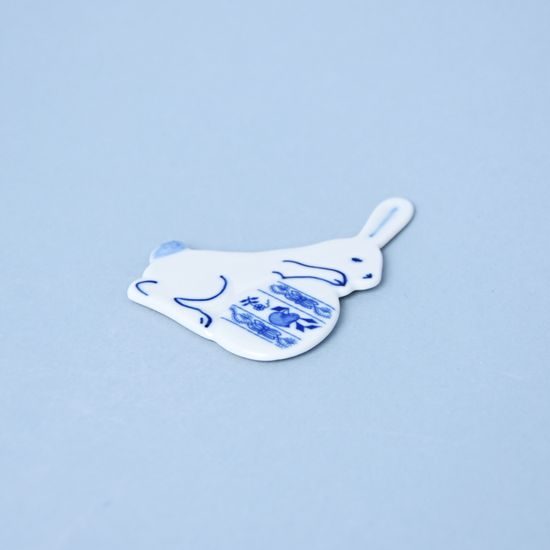 Magnet Hare 7,5 x 5 cm, Original Blue Onion Pattern