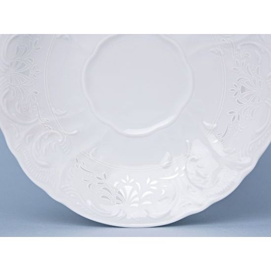Frost no line: Saucer 16 cm, Thun 1794 Carlsbad porcelain, BERNADOTTE