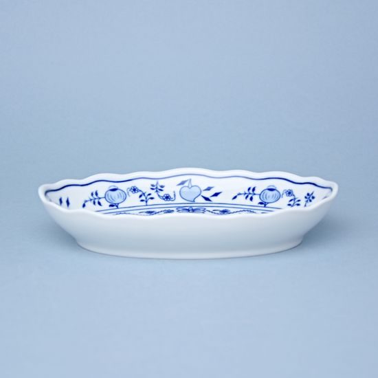Oval salad dish 20 cm, Original Blue Onion Pattern