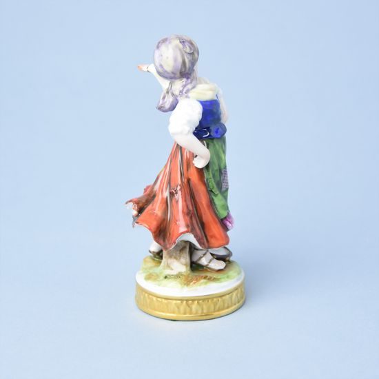 Girl with scarf 14 cm, Unterweissbacher porcelain