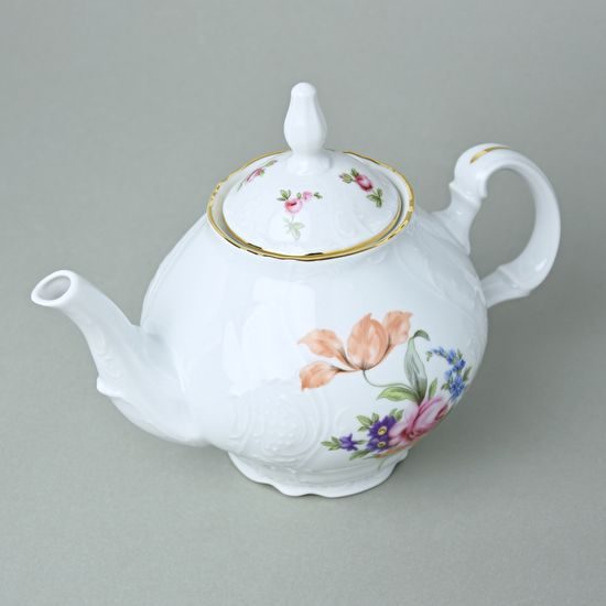 Víčko ke konvi 1,2 l čajové a kávové, Thun 1794, karlovarský porcelán, BERNADOTTE míšeňská růže