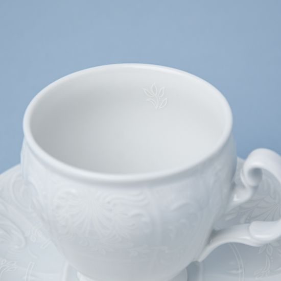 Frost no line: Coffee cup  plus  saucer 150 ml / 14 cm, Thun 1794 Carlsbad porcelain, Bernadotte