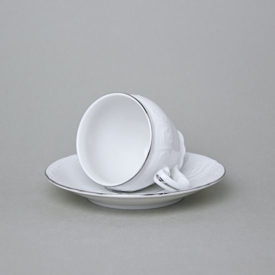 Coffee cup and saucer 150 ml / 14 cm, Thun 1794 Carlsbad porcelain