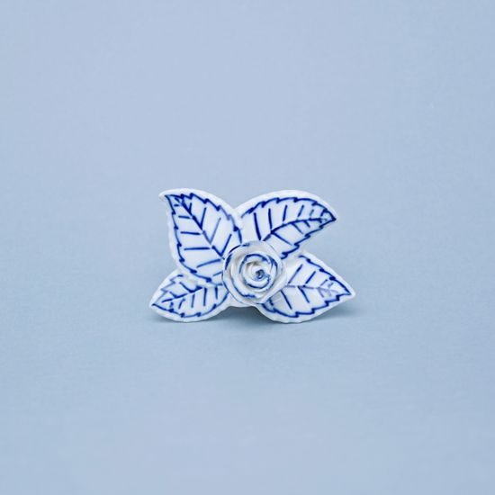 Dekorační růže / růžička ke stolování 7,3 x 3 cm, Cibulák, originální z Dubí