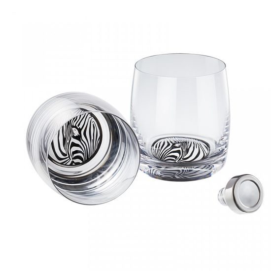 Whiskey Set - Zebra 85 x 80 mm, Crystal Gifts and Decoration PRECIOSA