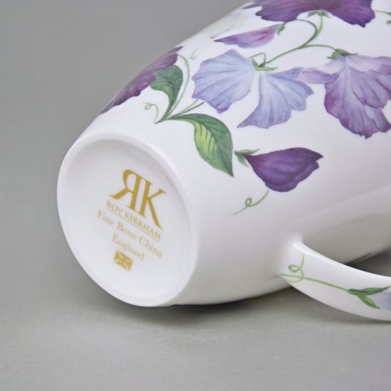 Sweet Pea (purple): Mug 400 ml, English Fine Bone China, Roy Kirkham